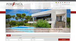 Desktop Screenshot of porfincacostabrava.com